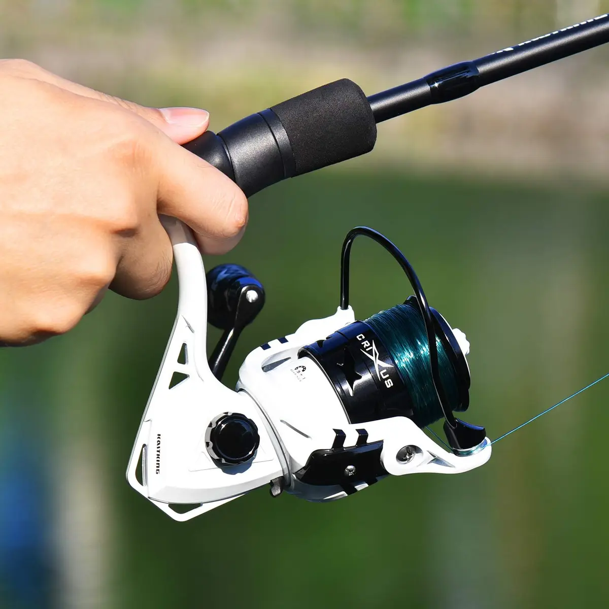 KastKing Crixus Spinning Combo 7'0" MH Rod 3000 Reel 2-Piece | IM6 Graphite Blank, Zirconium Oxide Guides, Superpolymer Handle - view 5