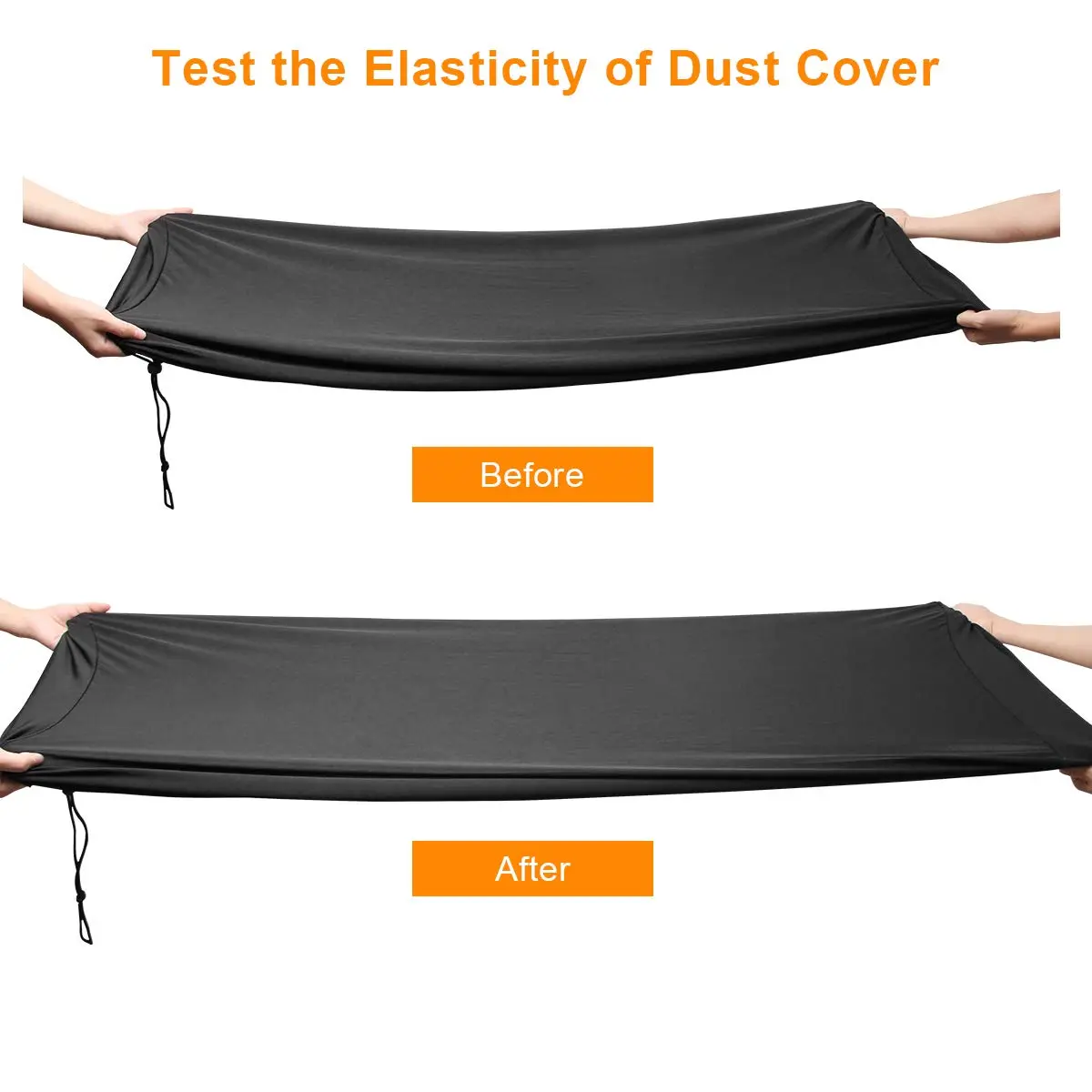 Coolrunner Piano Keyboard Dust Cover For 61/76/88 Keys | Elastic Cord Locking Clasp - view 5