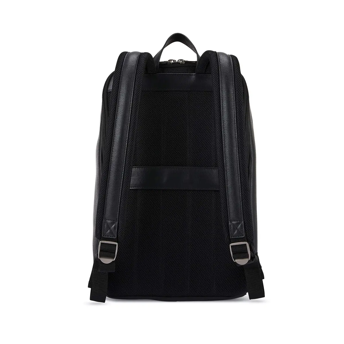 Samsonite Classic Leather Slim Backpack Black | 16.1"H x 11"W x 5.5"D - view 2