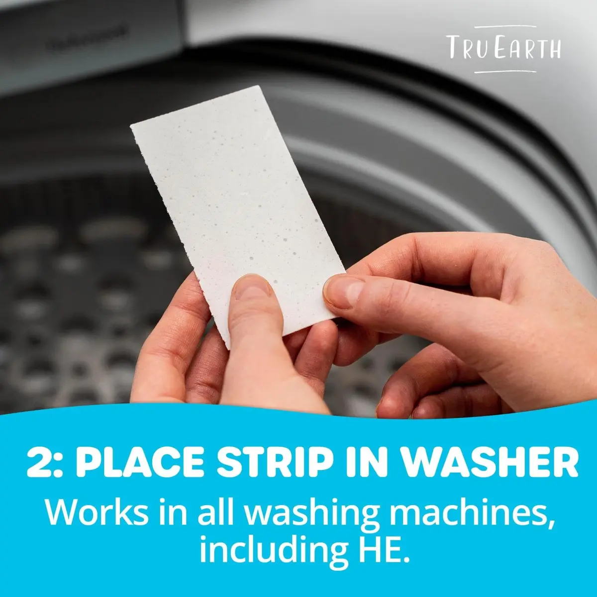 Tru Earth Dry Laundry Detergent Sheets, Fresh Linen, 64 Count | Eco-Friendly, Hypoallergenic & Compact - view 4