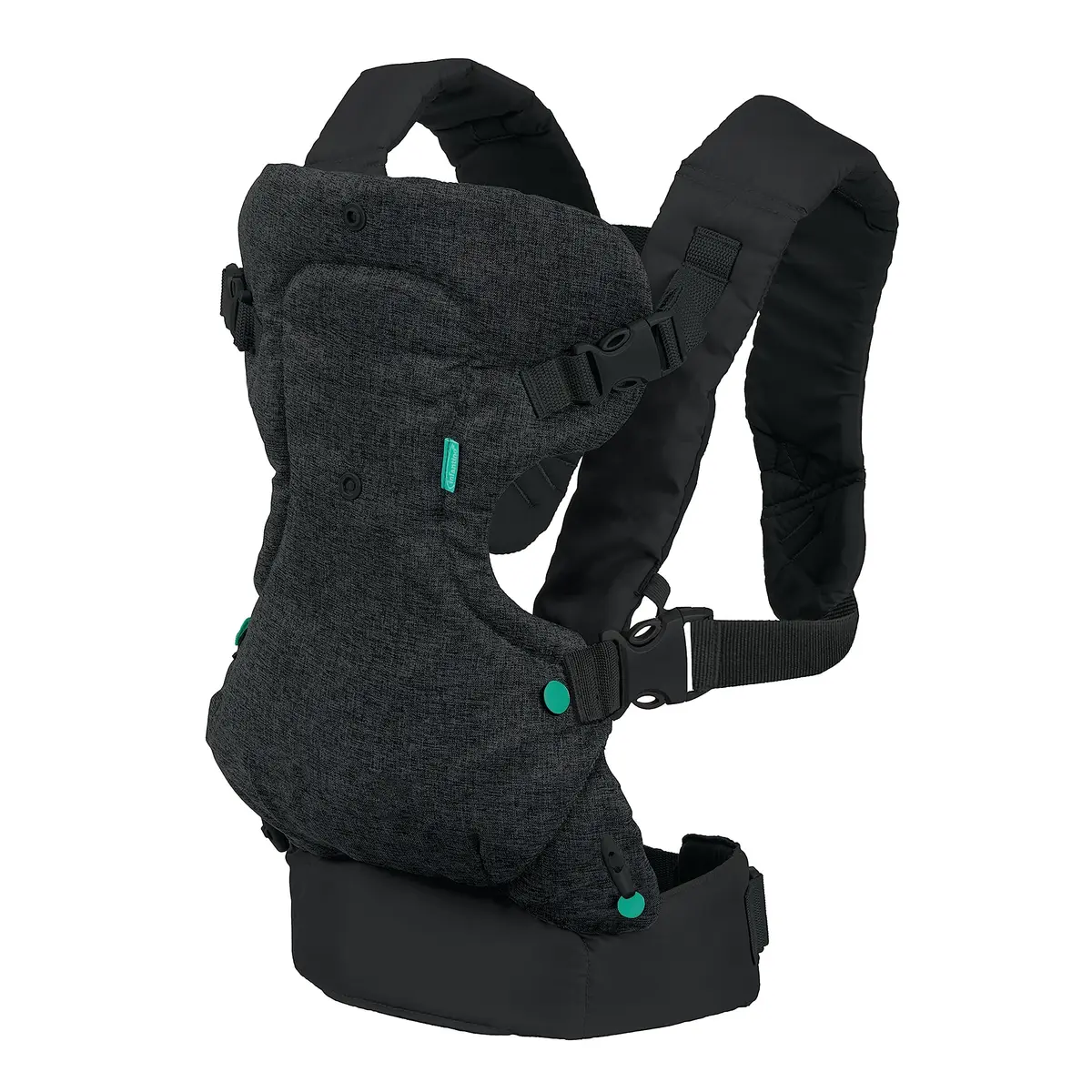 Infantino Flip 4-in-1 Baby Carrier Convertible Ergonomic, Black Denim | Adjustable, Ergonomic & Grow-with-Your Baby (70-120 chars) - view 7