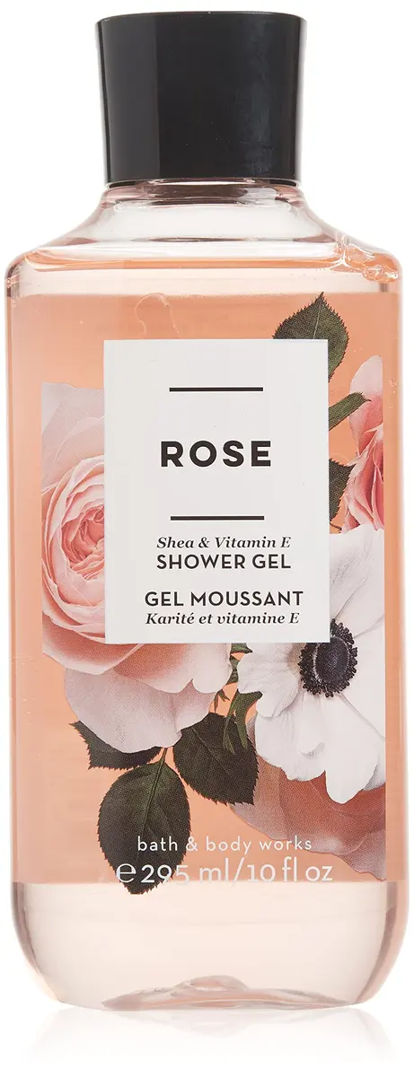 Bath & Body Works Rose Shea & Vitamin E Shower Gel 10 Oz | Fragrant, Nourishing, Unisex - main product image