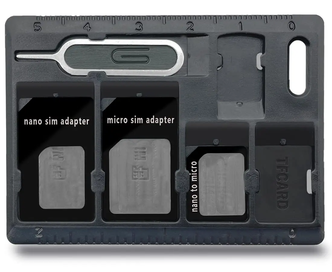 CKANDAY Black 1 Pack SIM Card Holder with Tray Eject Pin | Compact Travel-Friendly Card Storage - main product image