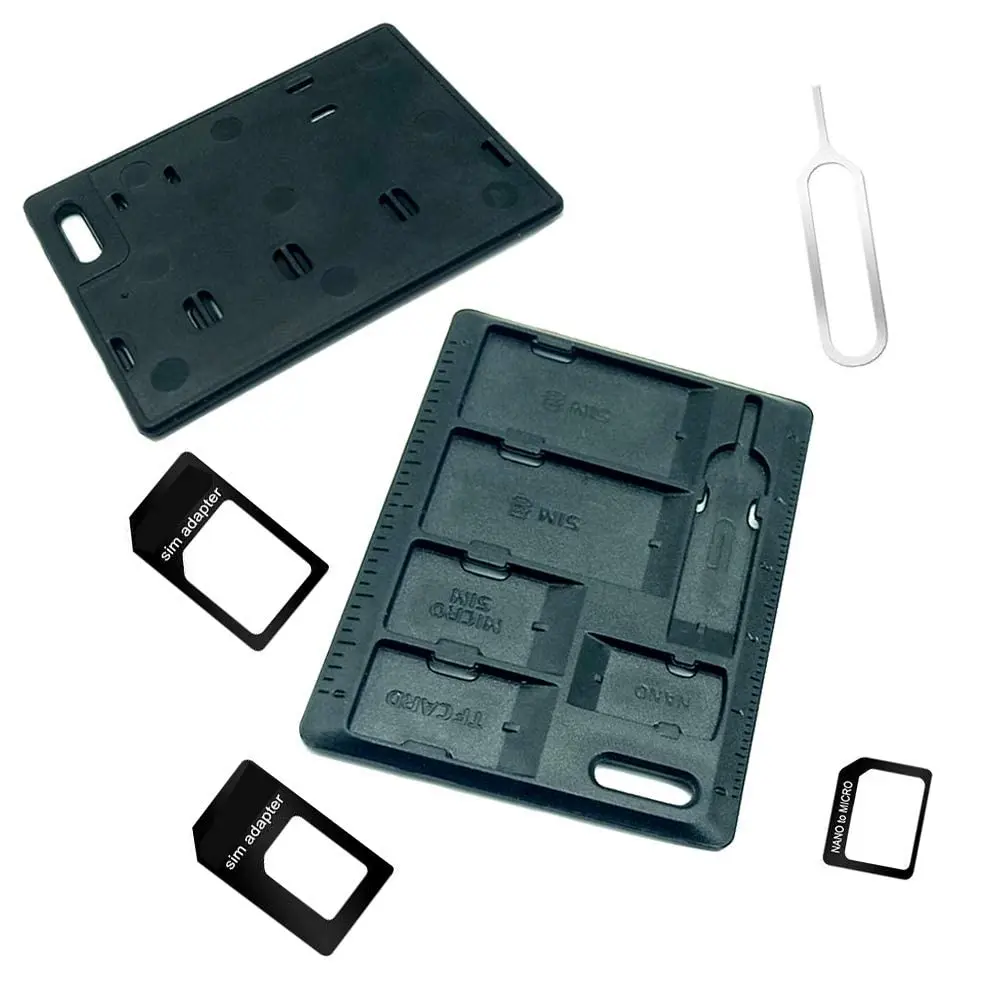 CKANDAY Black 1 Pack SIM Card Holder with Tray Eject Pin | Compact Travel-Friendly Card Storage - view 7