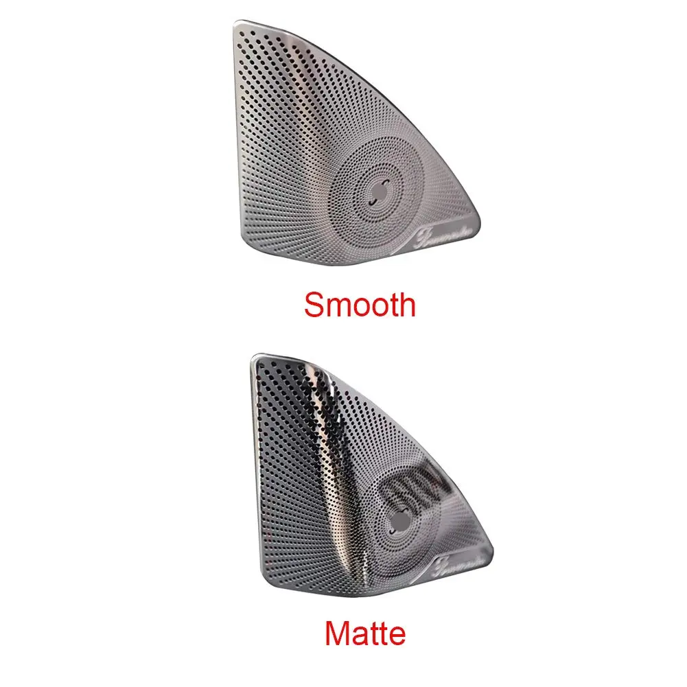 Cicony Car Door Speaker Cover Trim for Mercedes Benz W205 2015-2017 | Stainless Steel Matte Finish - view 3