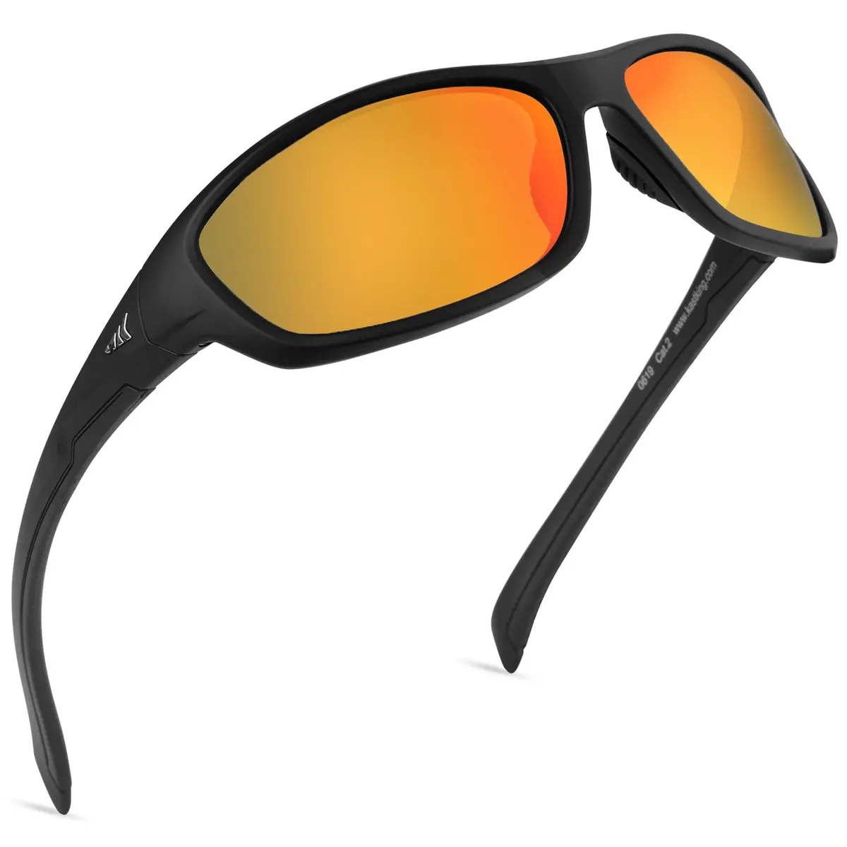 KastKing Hiwassee Polarized Sport Sunglasses Wrap Design for Men & Women | 5.23 in Arm Length - main product image