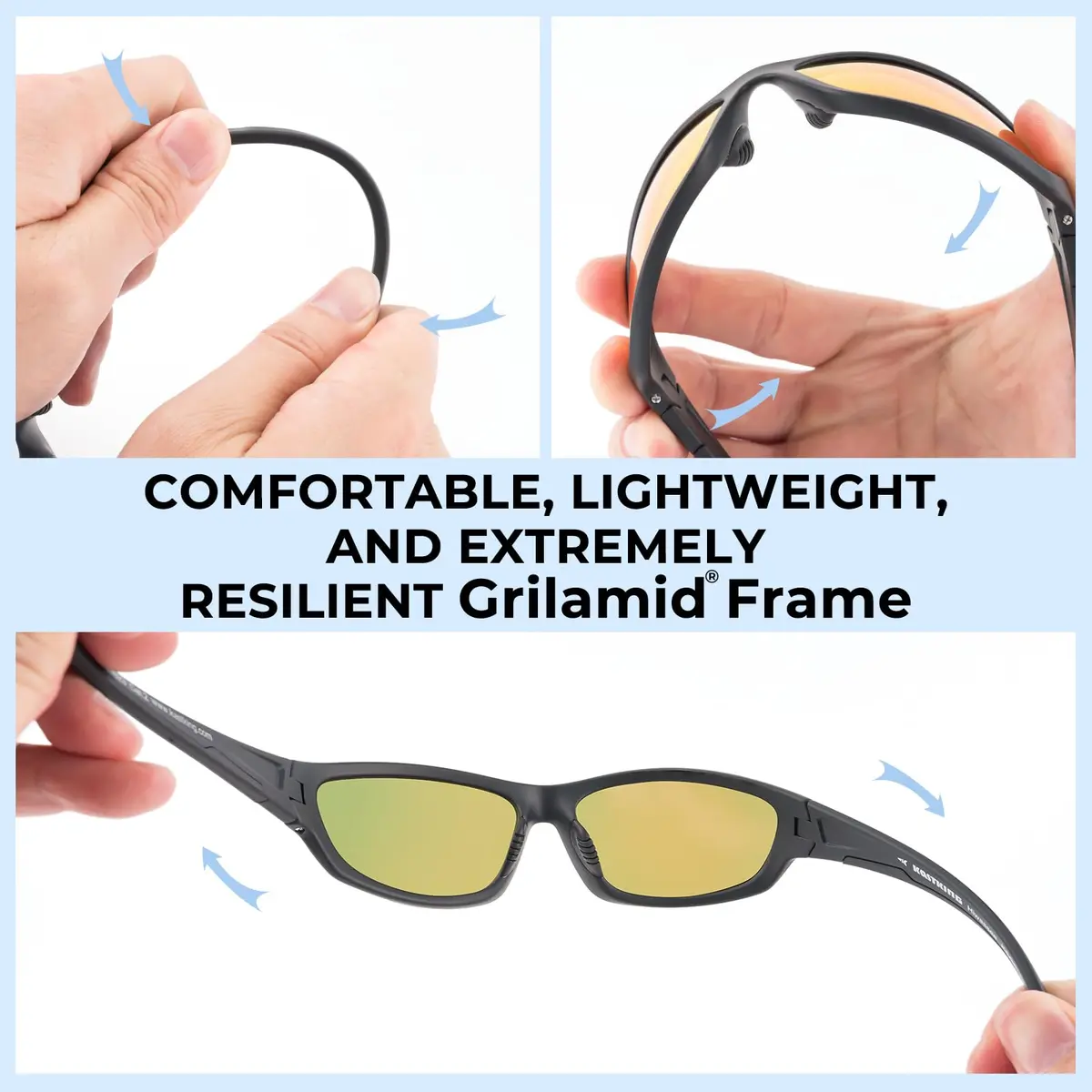 KastKing Hiwassee Polarized Sport Sunglasses Wrap Design for Men & Women | 5.23 in Arm Length - view 6