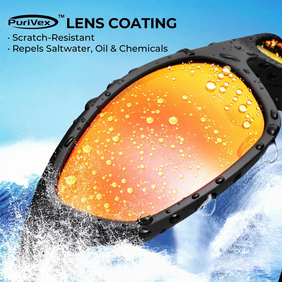 KastKing Hiwassee Polarized Sport Sunglasses Wrap Design for Men & Women | 5.23 in Arm Length - view 2