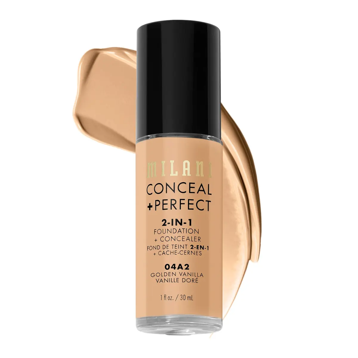 Milani Conceal + Perfect 2-in-1 Foundation + Concealer 29.57 ml (1 Fl Oz) | Natural-Matte Finish, Full Coverage - main product image