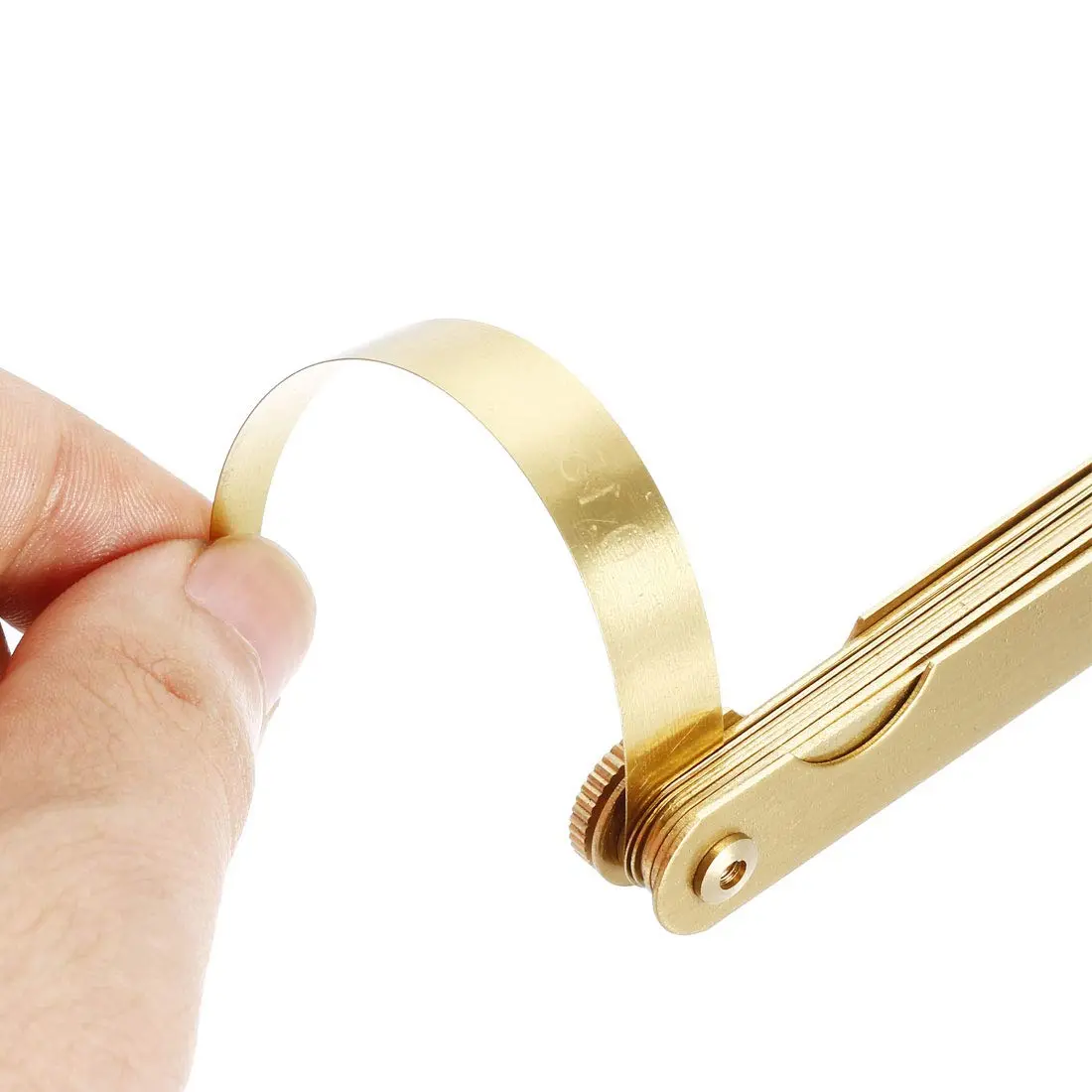 uxcell Metric Thickness Feeler Gauge 0.05-1mm 13 Blades Brass Measuring Tool | Precision Measurement for Gaps - view 4