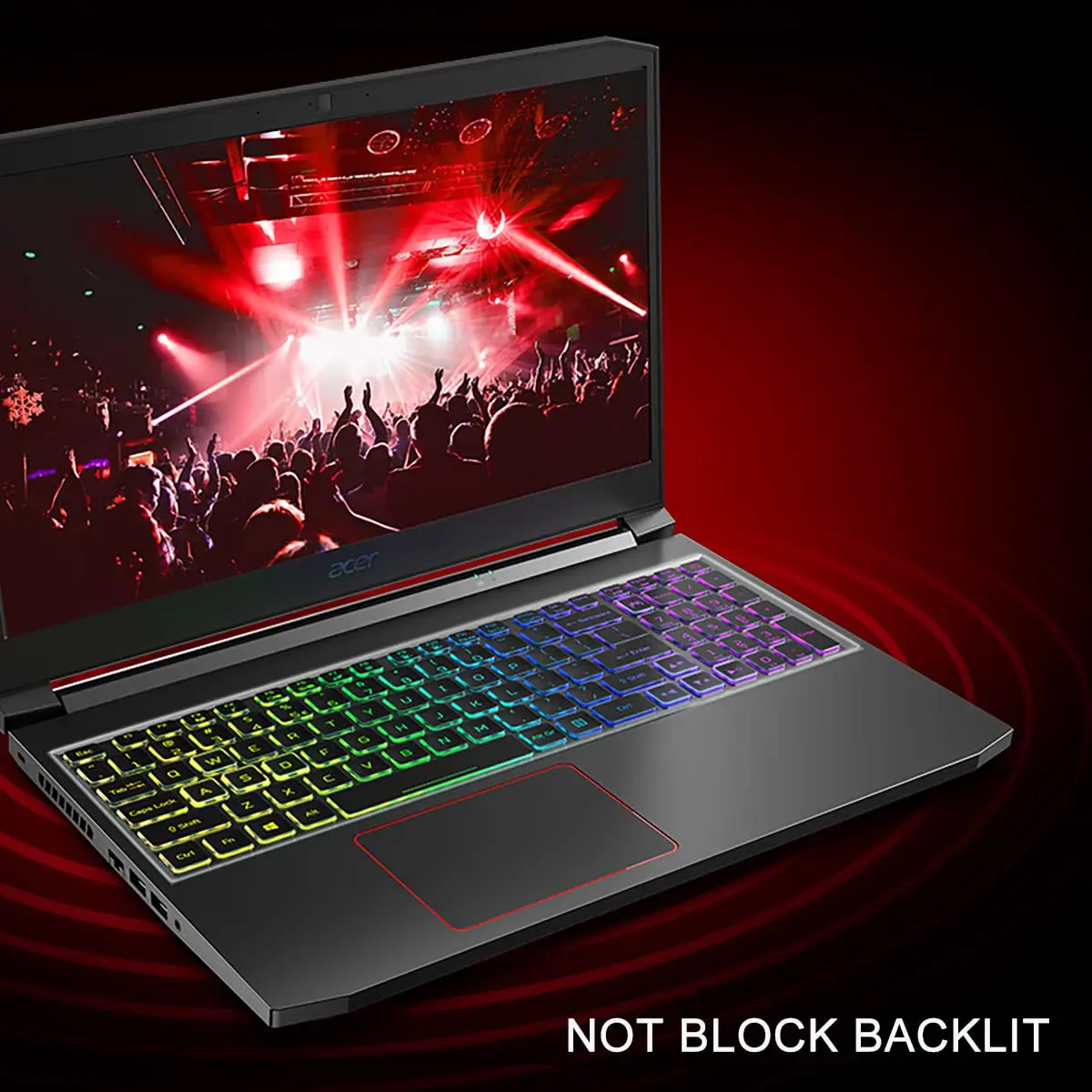 MUBUY-GOL Keyboard Cover for Acer Nitro 5, Nitro 16, Nitro 17, Predator Helios 300 | Durable, Transparent & Waterproof - view 6