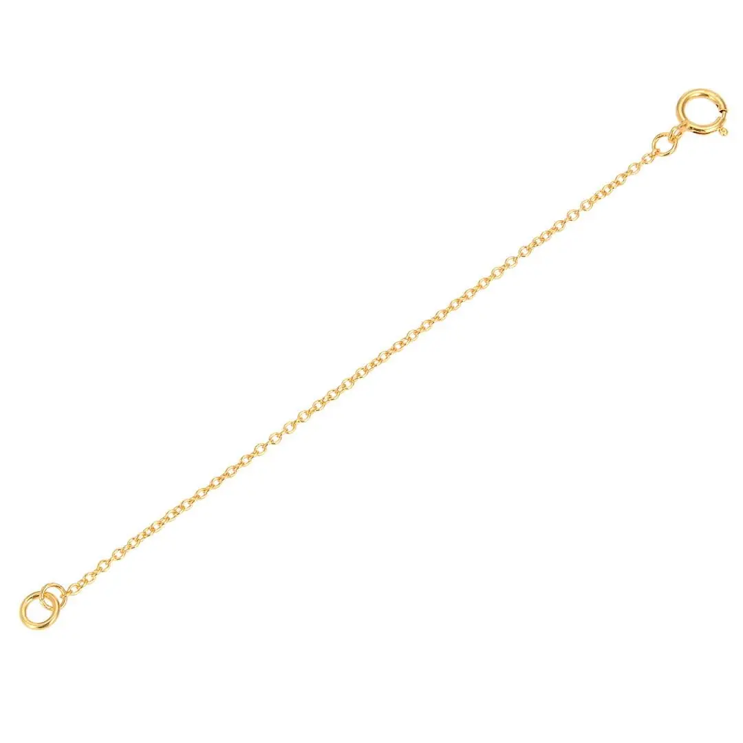 Adabele 18K Gold Plated Sterling Silver Chain Extender Clasp 5 Inch (12.7cm) | Adjustable Necklace Bracelet Anklet - main product image