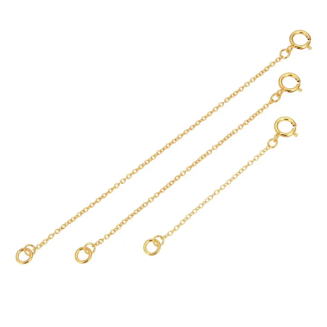 Adabele 18K Gold Plated Sterling Silver Chain Extender Clasp 5 Inch (12.7cm) | Adjustable Necklace Bracelet Anklet - view 2