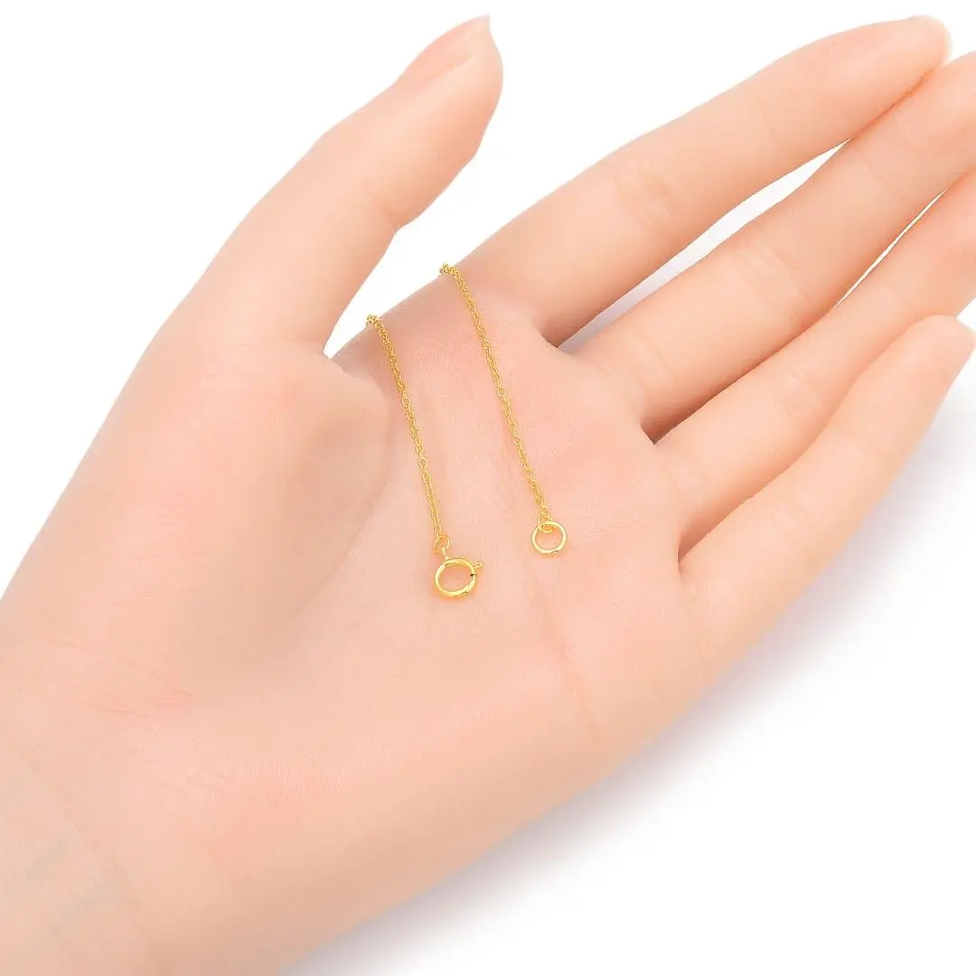 Adabele 18K Gold Plated Sterling Silver Chain Extender Clasp 5 Inch (12.7cm) | Adjustable Necklace Bracelet Anklet - view 3