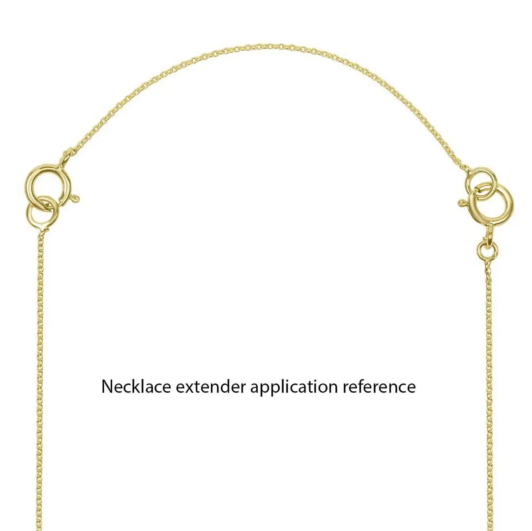 Adabele 18K Gold Plated Sterling Silver Chain Extender Clasp 5 Inch (12.7cm) | Adjustable Necklace Bracelet Anklet - view 4