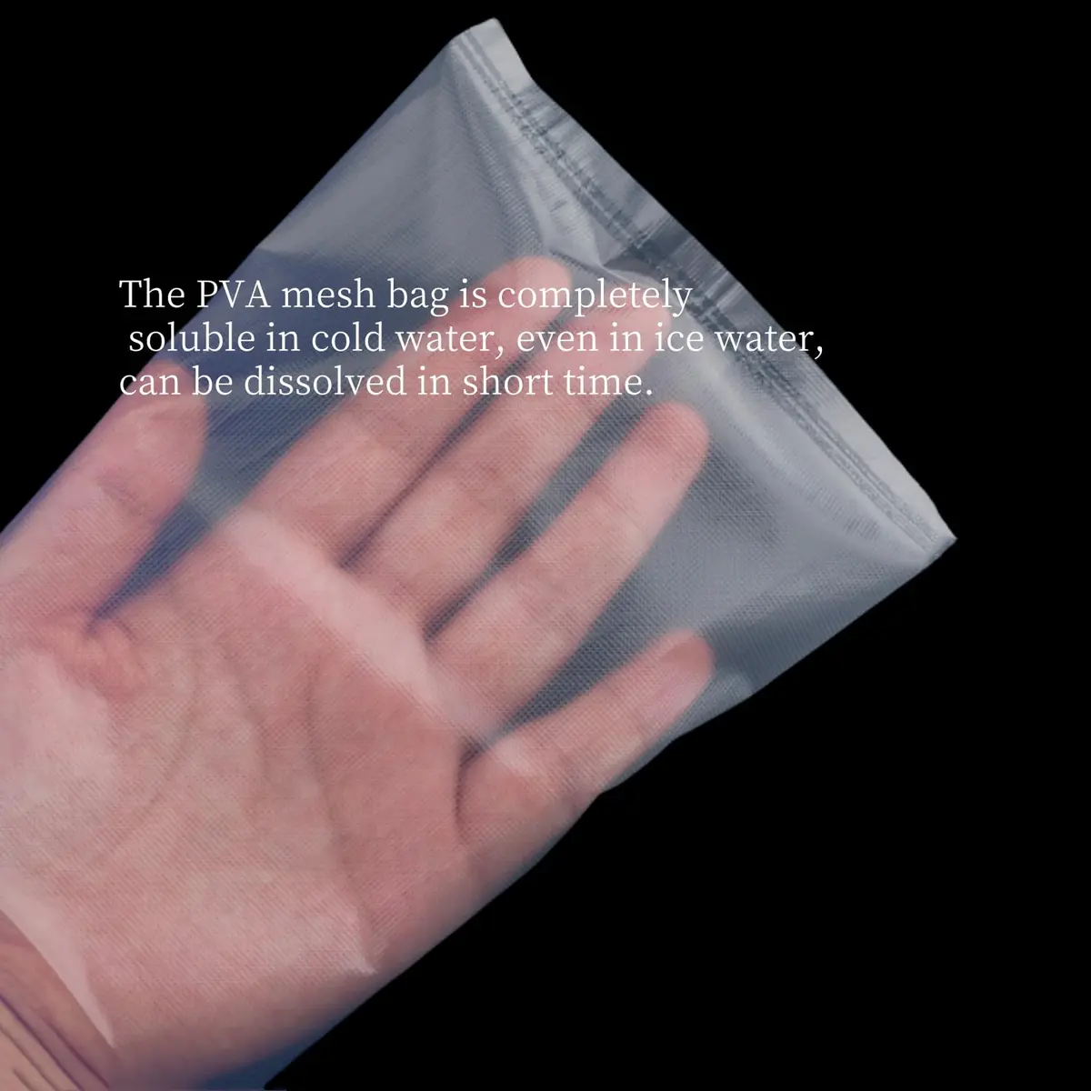 APZDFGIFCD 100Pcs PVA Water Soluble Fishing Bait Bags 10cm x 14cm | Dissolves Quickly in Cold Water - view 3