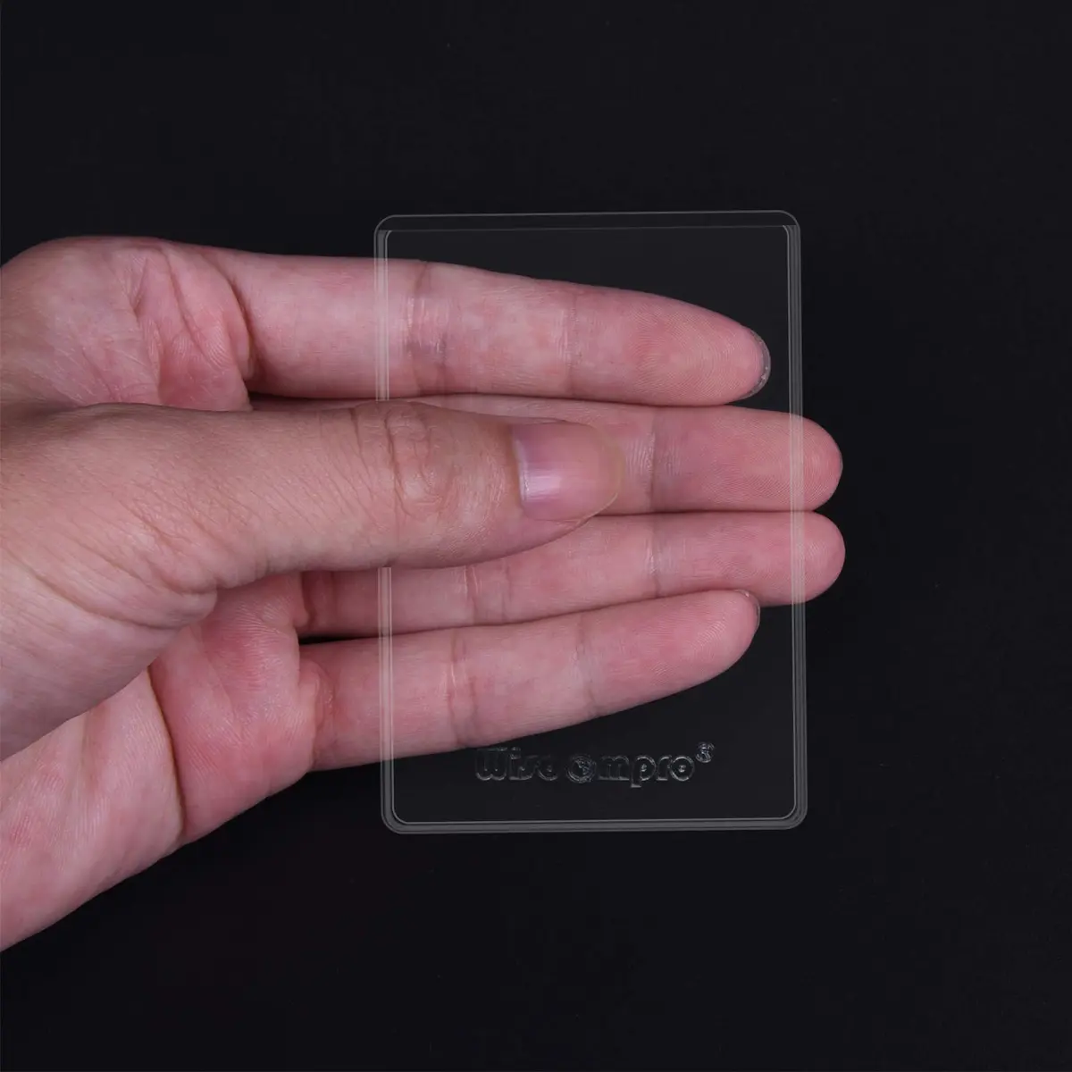 Wisdompro 10 Pack Card Document Sleeves | Clear PVC Medicare Card Protectors (3.54x2.44 Inches) - view 2
