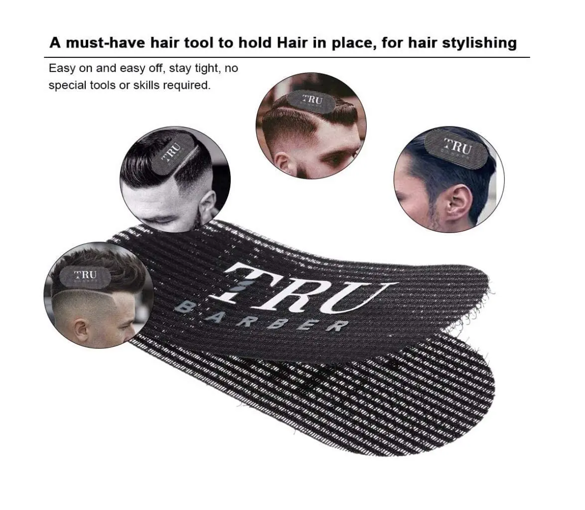 TRU BARBER Hair Grippers 6 Pcs (Black/Red) | No-Slip Styling Clips for All Hair Types - view 7