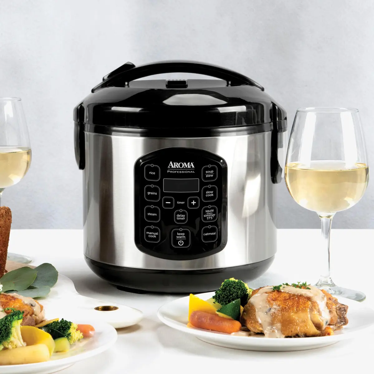 AROMA Professional 8-Cup Digital Rice & Grain Multicooker 2Qt | Versatile Cooking with Sauté-then-Simmer STS® - view 7