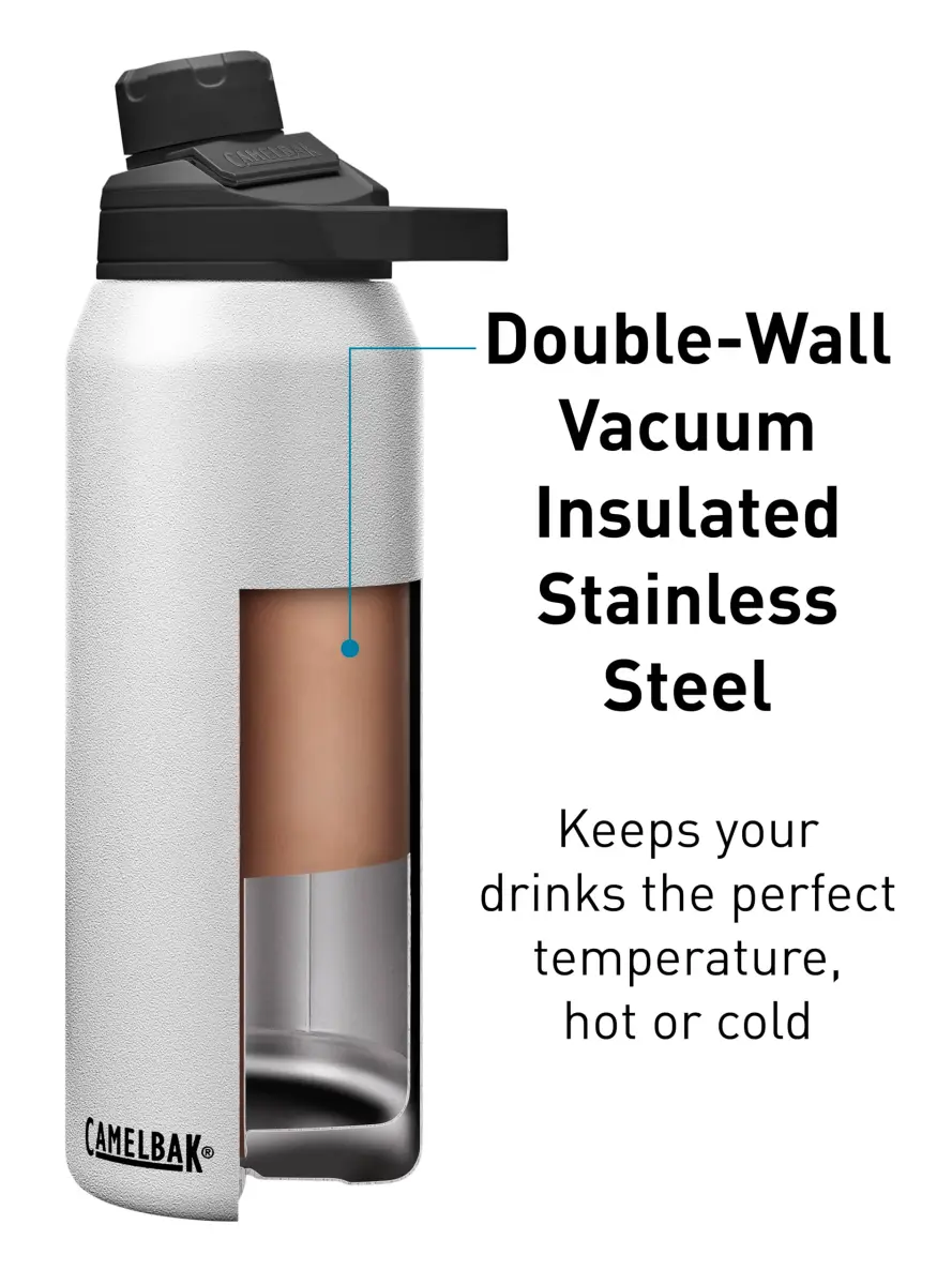 CamelBak Chute Mag Stainless Steel Water Bottle 946ml (32oz) | One-Handed Magnetic Cap for Active Hydration - view 4
