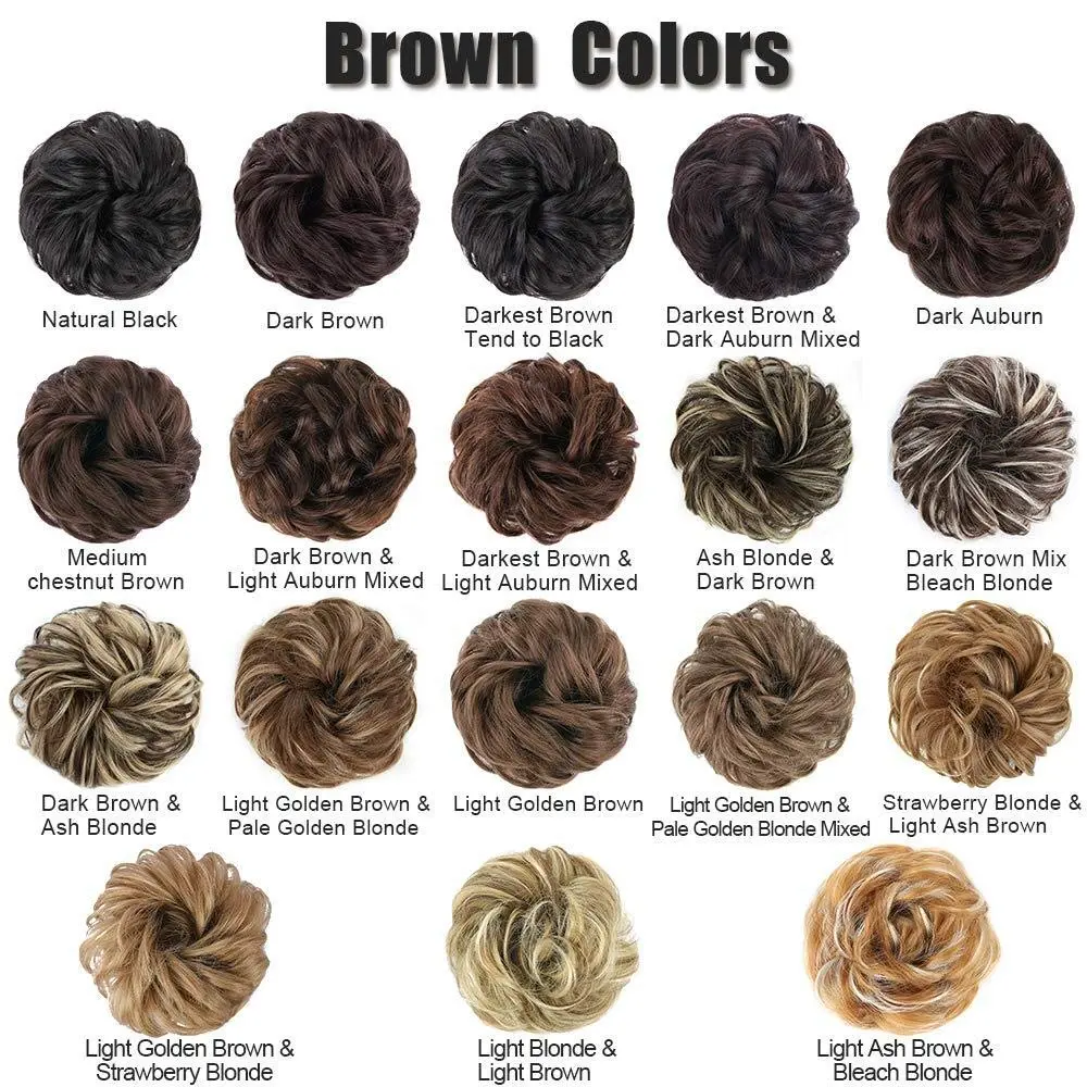 MORICA 2PCS Messy Bun Hair Piece for Women, Natural Black | Thick Volum Bun Synthetic Hair Extension - view 8