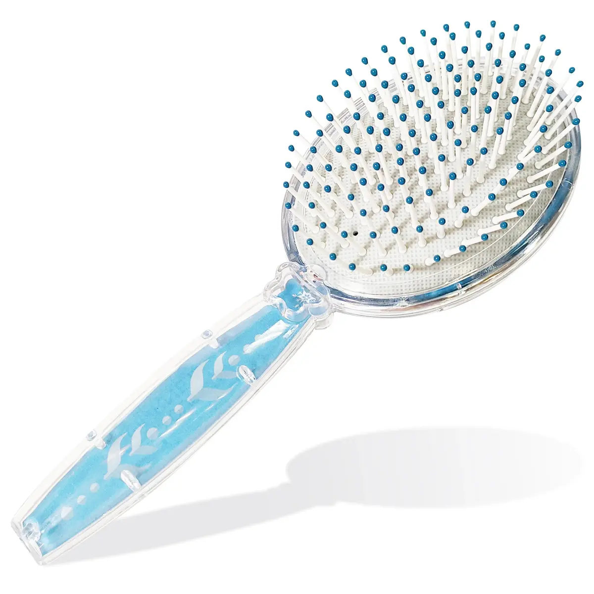 LUV HER Disney Frozen II Girls Snowflake Confetti Hair Brush featuring Elsa, Silver - Ages 3+ | Gentle Detangling for Kids - view 2