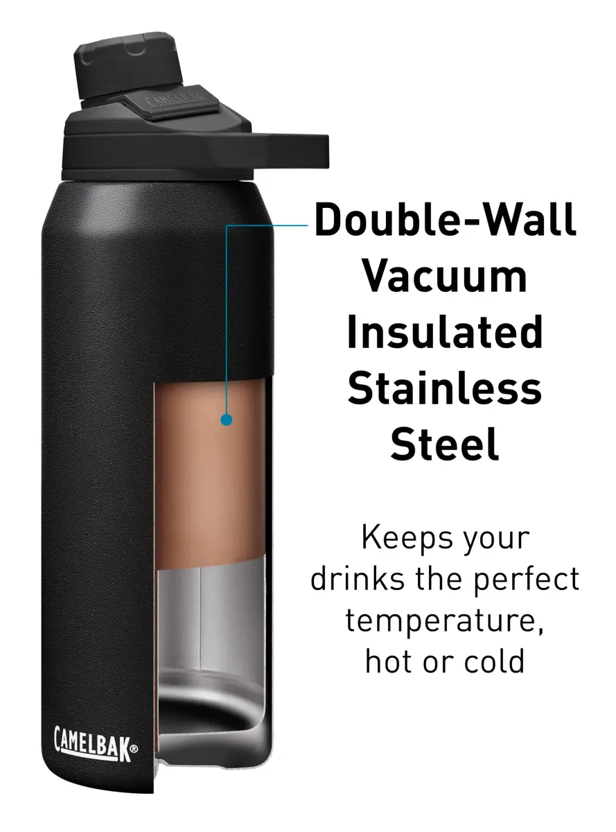 CamelBak Chute Mag Stainless Steel Water Bottle 946ml (32oz) | One-Handed Magnetic Cap & 12hr Cold Retention - view 4