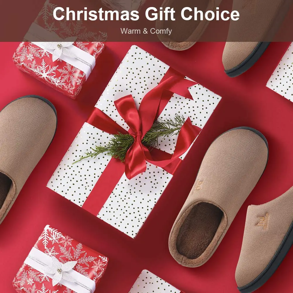 MAIITRIP Memory Foam Clog Slippers for Men Size 8.5-9.5 | Cozy Indoor Outdoor House Shoes - view 6