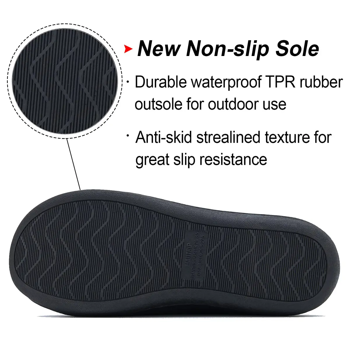 MAIITRIP Memory Foam Clog Slippers for Men Size 8.5-9.5 | Cozy Indoor Outdoor House Shoes - view 7