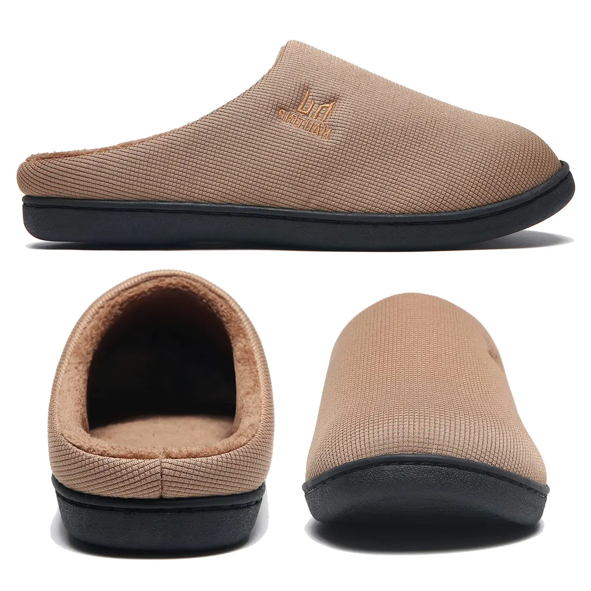 MAIITRIP Memory Foam Clog Slippers for Men Size 8.5-9.5 | Cozy Indoor Outdoor House Shoes - view 3