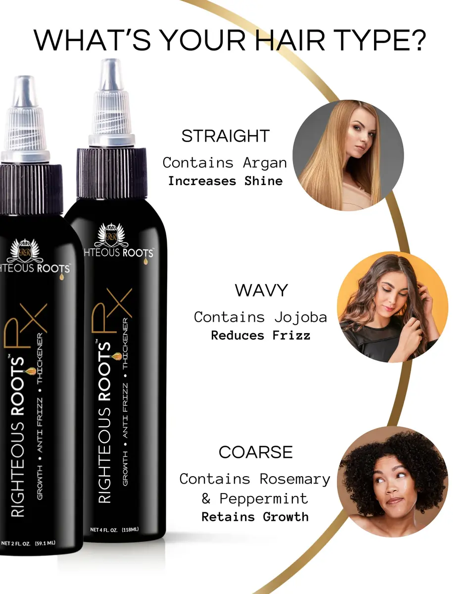 Righteous Roots Hair Oil for Hair Growth, Anti Frizz & Thickening (4 fl oz, Pack of 2) | Supports Hair Growth & Detangles - view 6