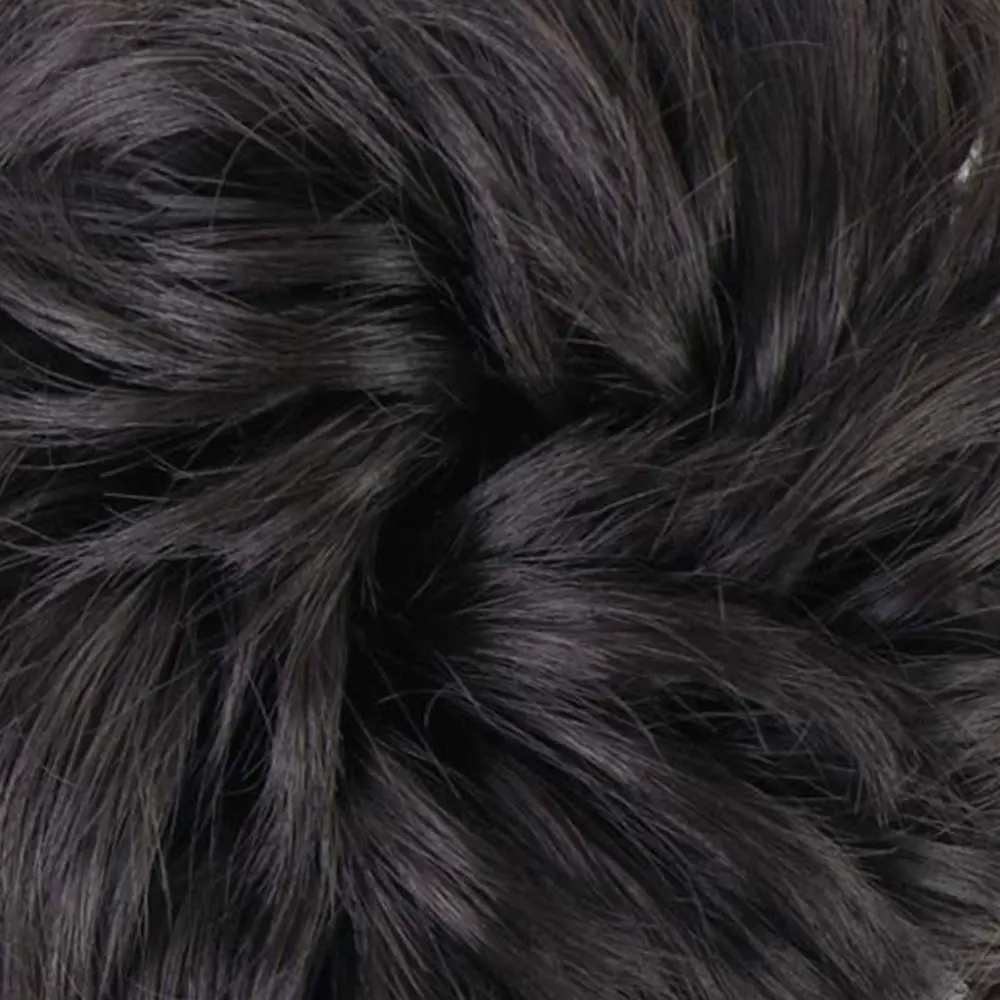 MORICA 2PCS Brown Black Messy Bun Hair Piece for Women, Heat Resistant Synthetic Fiber, 6 inches | Adds Volume & Fullness - view 3