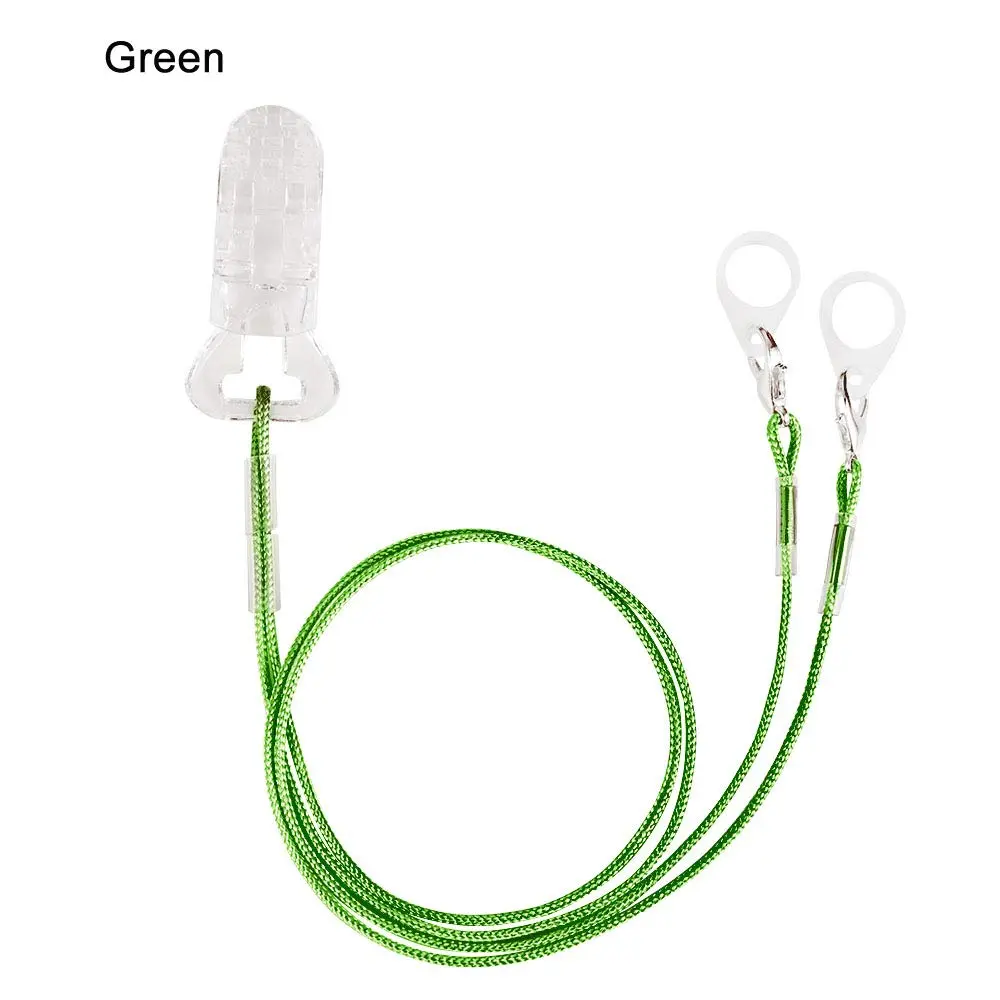 SOUNDLINK Hearing Aid Clip Holder with Silicone Loops & Rope - Green | Protects BTE Against Falling Off - view 2