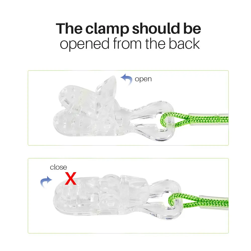 SOUNDLINK Hearing Aid Clip Holder with Silicone Loops & Rope - Green | Protects BTE Against Falling Off - view 4