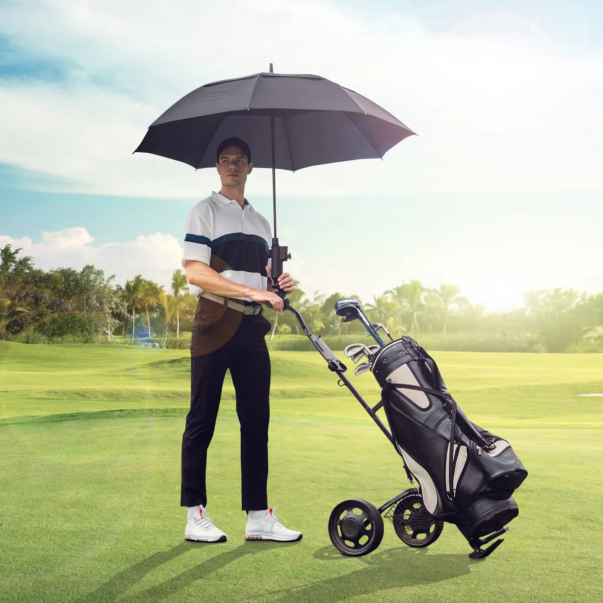 Gonex 68 Inch Golf Umbrella, Auto Open, Windproof, UV Protection | Large 68" Cover for Golf & Travel - view 8