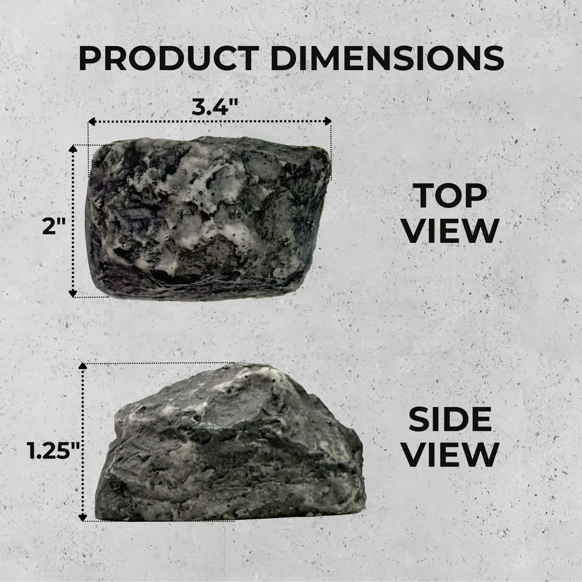 Performore Realistic Fake Rock Key Hider | Blends with Landscaping, 8.6cm (3.4") x 5cm (2") - view 3
