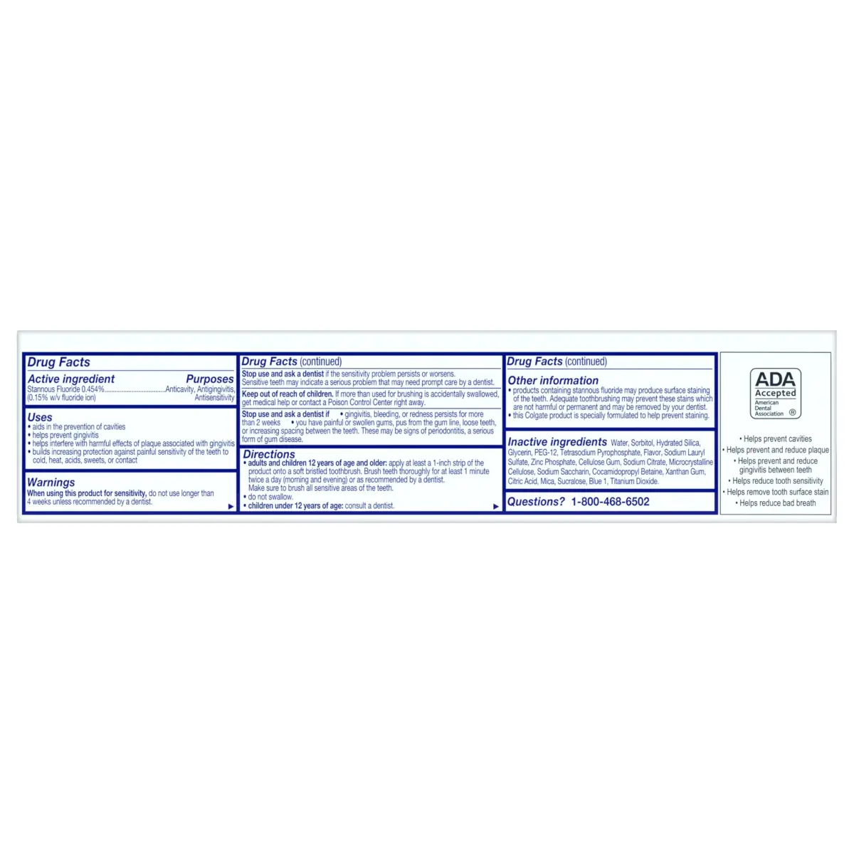 Colgate Total Teeth Whitening Gel Toothpaste 4.8 oz (142 ml) | Fights Bacteria for Whole Mouth Health - view 2