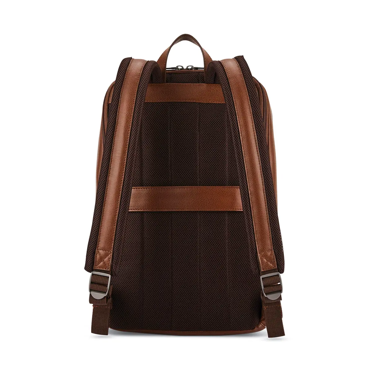 Samsonite Classic Leather Slim Backpack Cognac 22.2L (0.78 cu ft) | Professional Commuter Bag - view 3