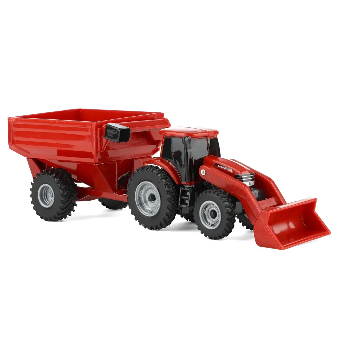 ERTL Case IH 4-Piece Farm Toy Set - 1:64 Scale - Includes John Deere Tractor with Loader, Combine, Grain Cart & Truck for Kids & Collectors - view 6