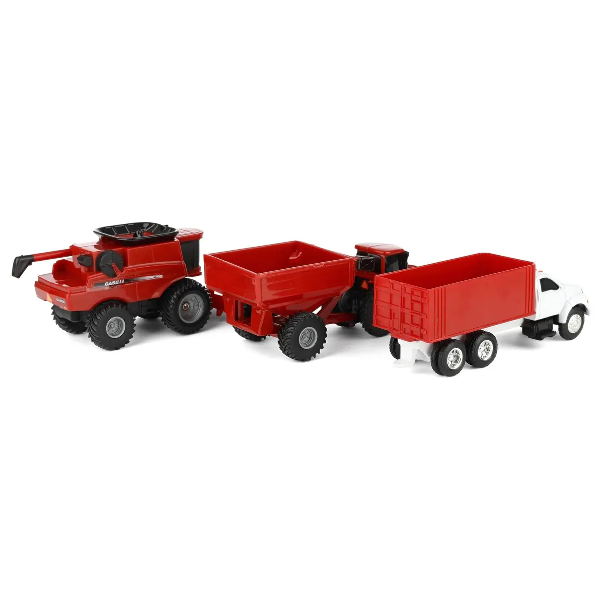 ERTL Case IH 4-Piece Farm Toy Set - 1:64 Scale - Includes John Deere Tractor with Loader, Combine, Grain Cart & Truck for Kids & Collectors - view 8