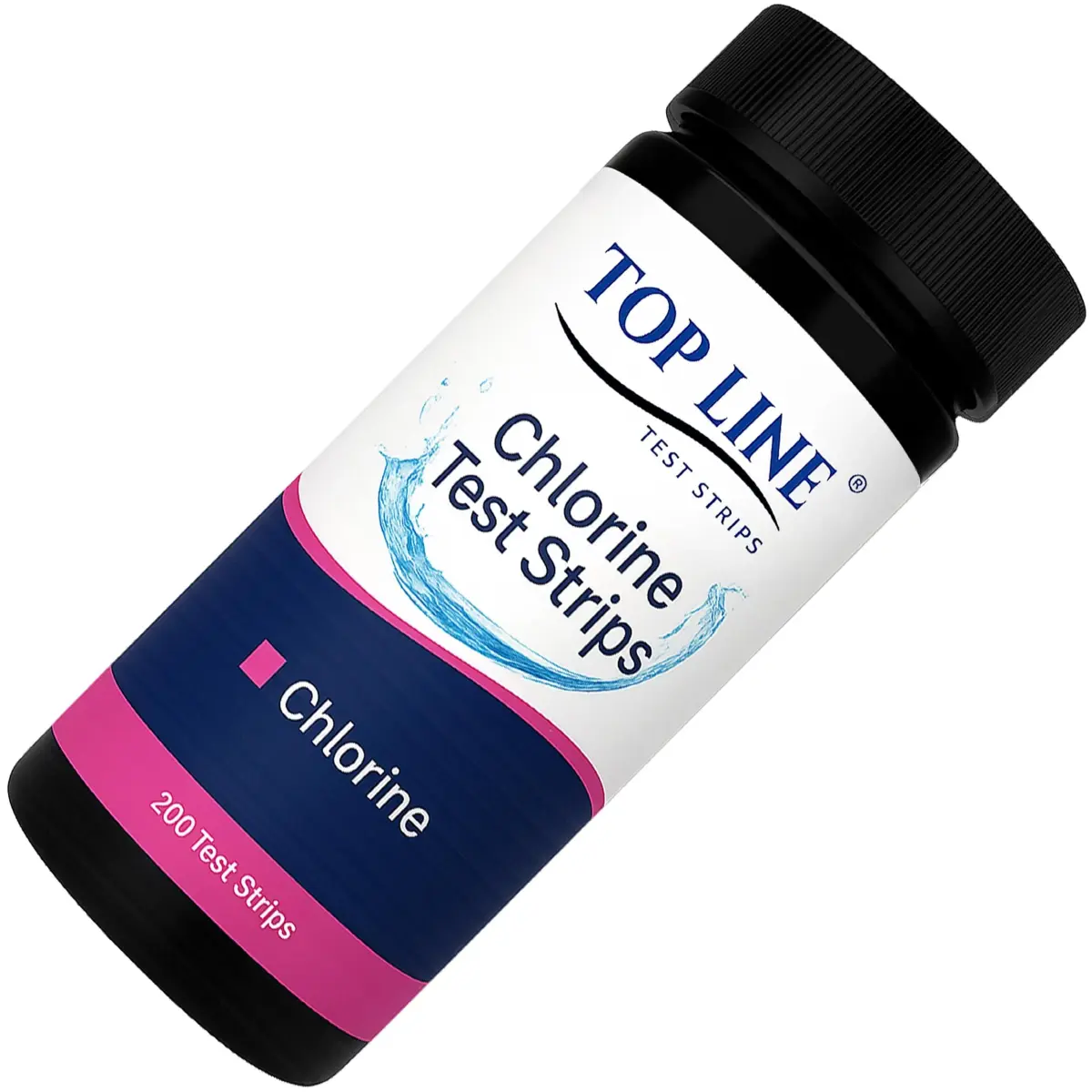 TOP LINE TEST STRIPS 200 Chlorine Test Strips for Food Service 0-500 ppm | Bleach Sanitizer Test Strips - main product image