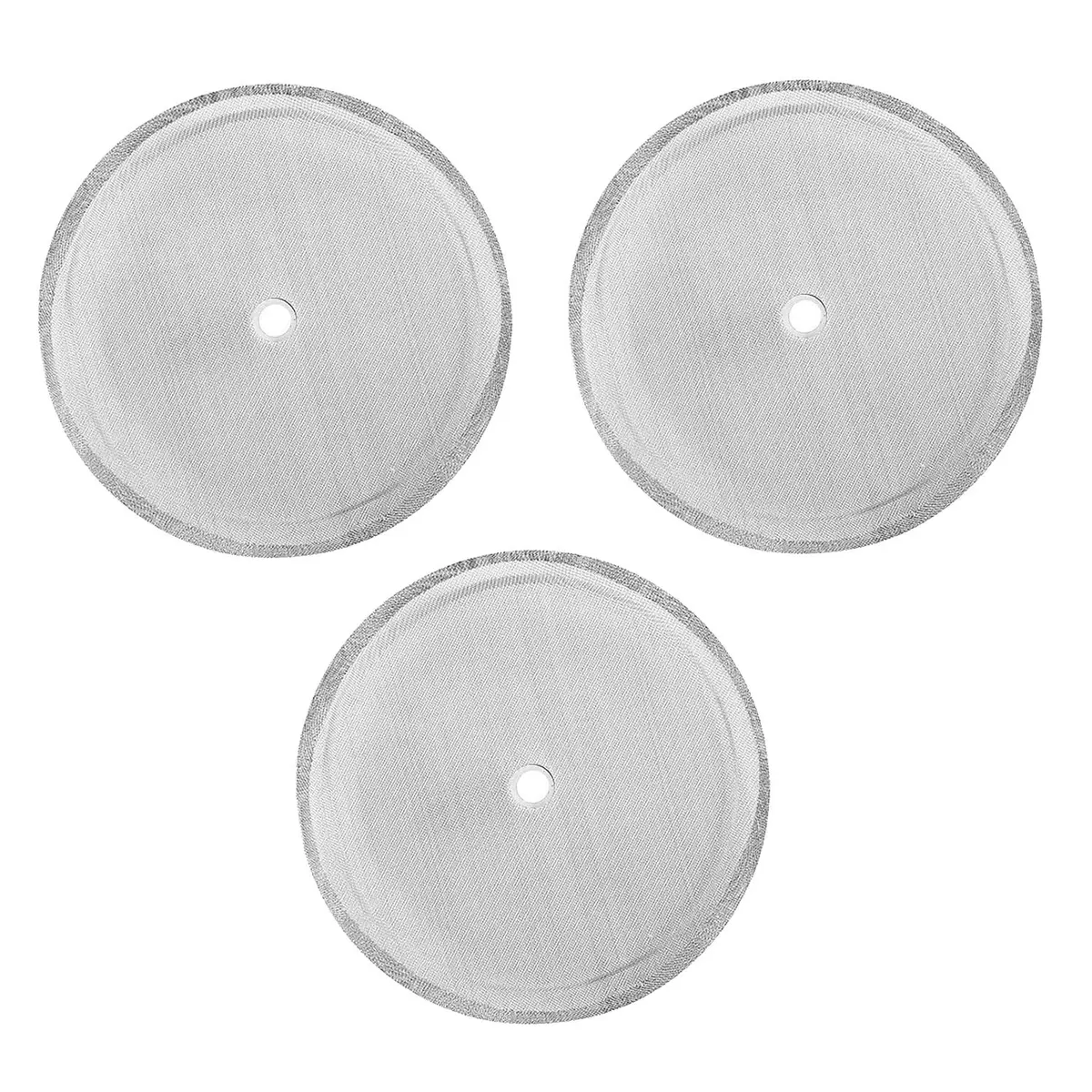 TKMOS 6 Pack French Press Replacement Filters Mesh Screen 4 Inch | Heavy Gauge Stainless Steel for 1000 ml / 34 oz / 8 cup - view 2