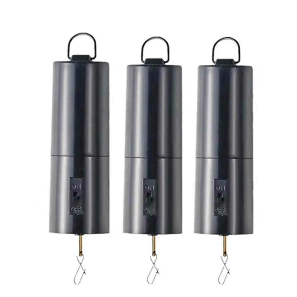 FENELY Battery Operated Wind Spinner Motor 3 Pack Black | 18.3 cm (7.2 in) Height, 4.3 cm (1.7 in) Diameter, 0.2 kg | Spins Up to 30 RPM - main product image