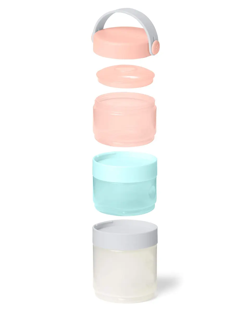 Skip Hop Baby Formula Container, Formula-to-Food Teal 300ml (10 oz) | Stackable & Leak-Proof for Baby Purees & Formula - view 6