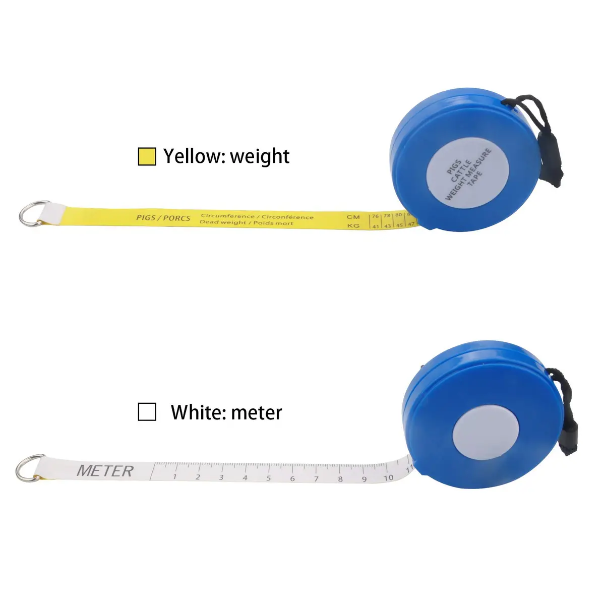 WIN TAPE 250cm Cattle & Pig Weight Tape Measure | Measures Live & Dead Weight - view 2