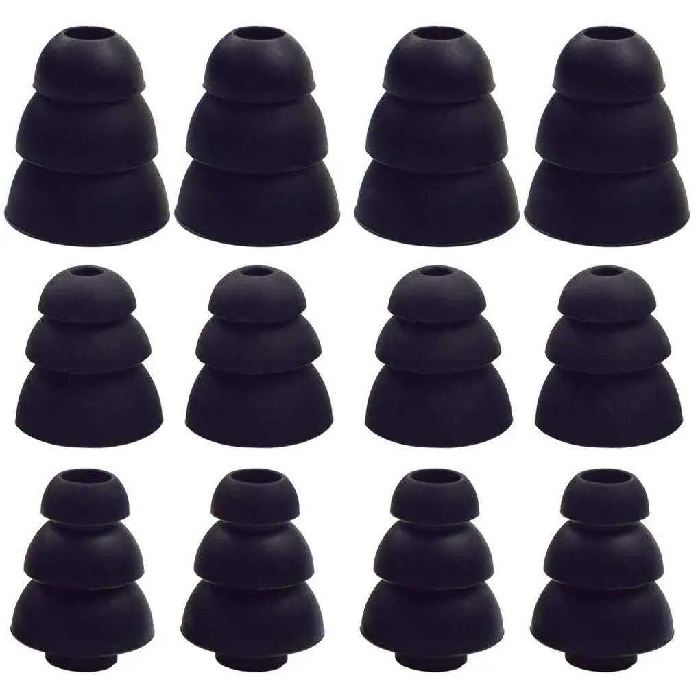 JNSA Triple Flange Ear Tips for Earbuds | Noise Isolation & Secure Fit (70-120 chars) - main product image