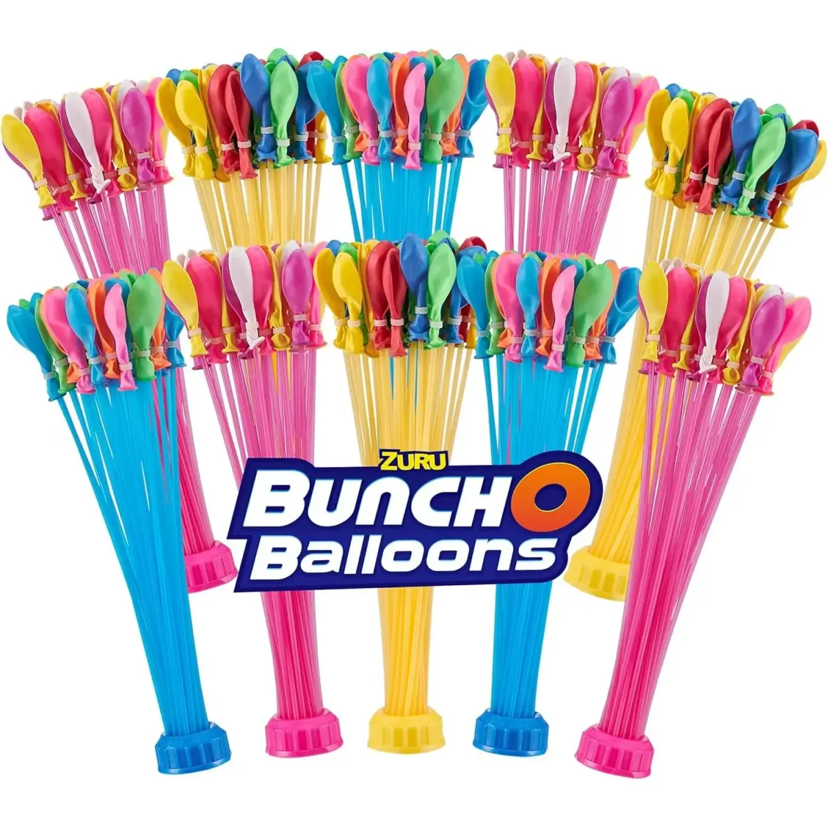 Bunch O Balloons Rapid-Fill Crazy Color Water Balloons 350 Count (10 Pack) | Self-Sealing for Quick Summer Fun - main product image