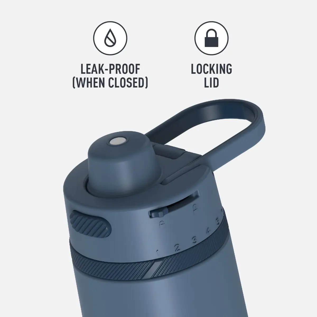 THERMOS ALTA Series Stainless Steel Hydration Bottle 24 Ounce | Keeps Drinks Cold 18 Hours, Slate - view 2