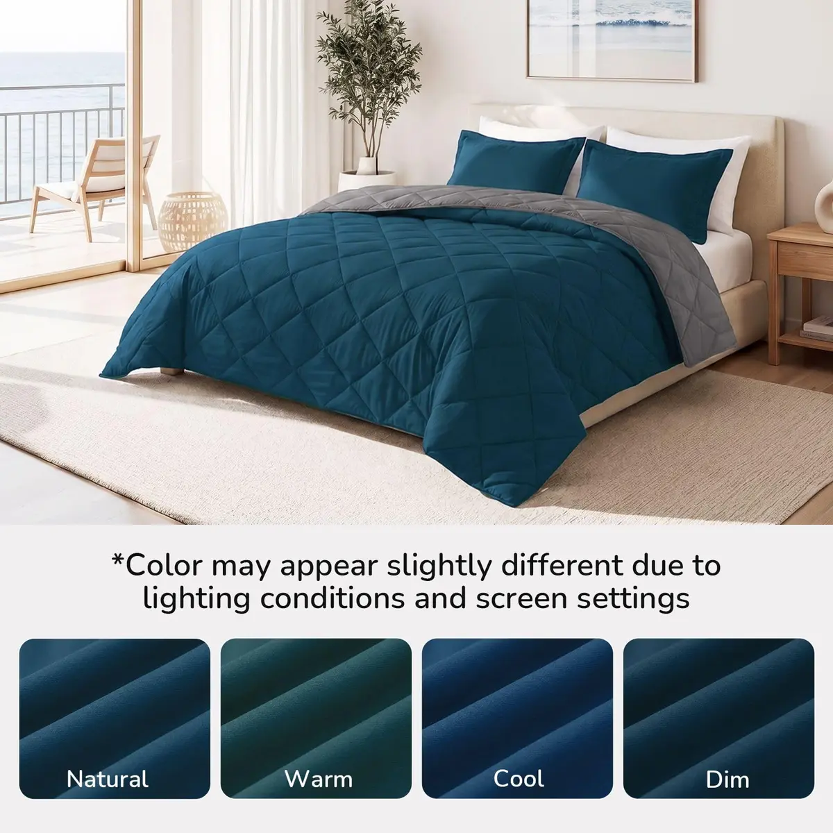 downluxe Twin Comforter Set Soft Reversible 2 Pieces | All-Season Cozy Bedding - view 8