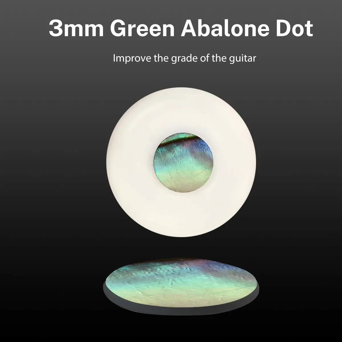 Donner White Bone Acoustic Guitar Bridge Pins 6PCS with Abalone Dot & Puller | Standard Size 5.0mm Slot - view 4